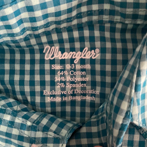 Wrangler Button Up Shirt - 3 Months - Picture 3 of 3